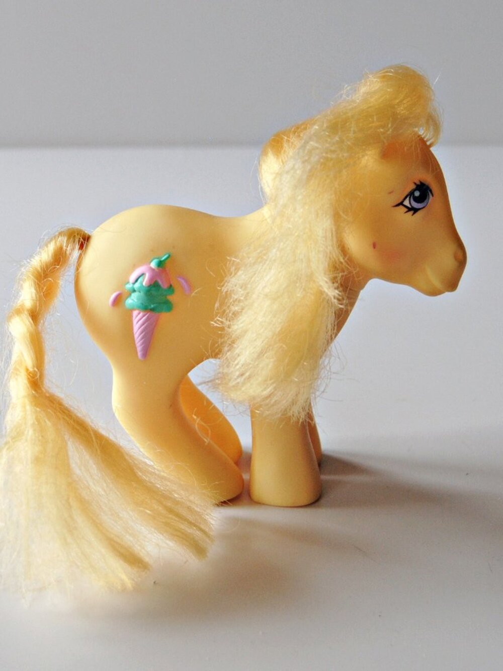 Vintage My Little Pony G1 Swirly Whirly  Sundae Best MLP Ice Cream Cone 1987
